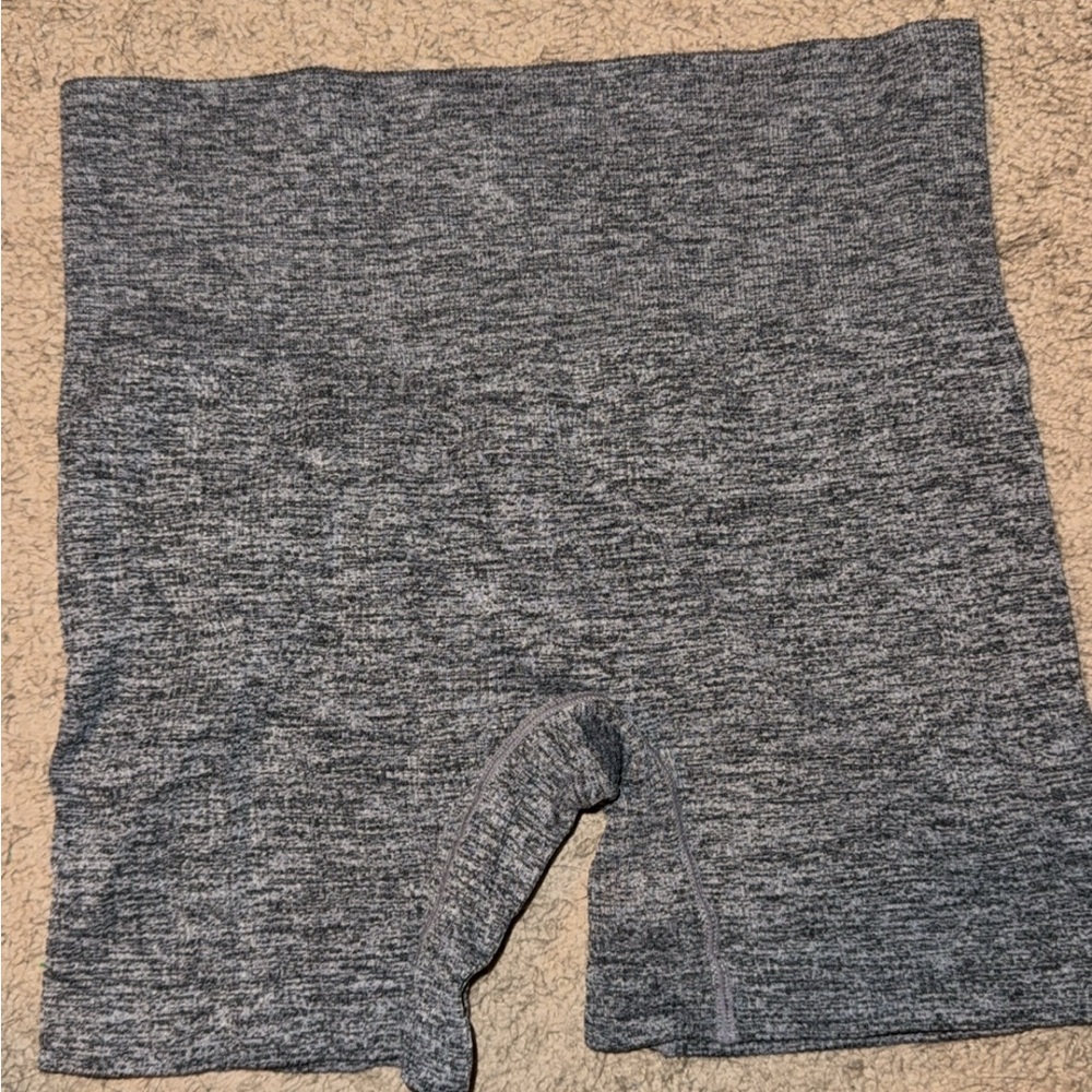 Gray High-Waisted Shorts